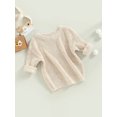 thumbnail image 3 of Faithtur Hauts en Tricot pour Garçons et Filles Automne Hiver Couleur Unie Manches Longues Col Rond, 3 of 9