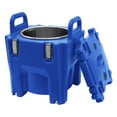 thumbnail image 2 of 20L Portable Thermos Bucket Stainless Steel Outdoor Insulated Food Carrier with Handles, Blue, 2 of 19