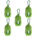 thumbnail image 4 of 5 Pcs Dog Pooper Bags Pet Dog Poop Dispenser Box Disposable Waste Bag - Green, 4 of 8