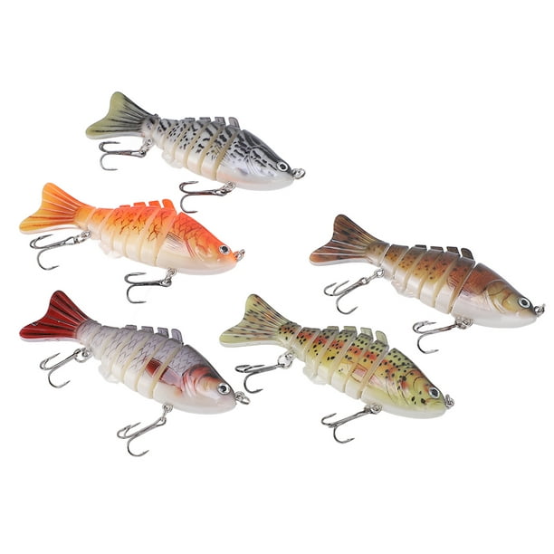 Hard Multi Section Bait,5PCS 6 Sections Fishing Sections Fishing