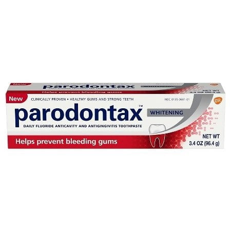 Parodontax Bleeding Gums Toothpaste, Teeth Whitening, 3.4 (The Best Toothpaste For Bleeding Gums)
