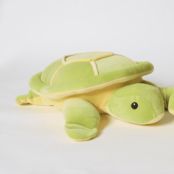 Scooshin Cute Ultra Soft 15" Sea Turtle Light Green Color Plush Stuffed Animal Cushion