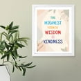 thumbnail image 6 of Designs ByLITA The Highest Form Of Wisdom Is Kindness, 8 x 10 Black Wall Print (Framed) | Motivational Home Decor, 6 of 7