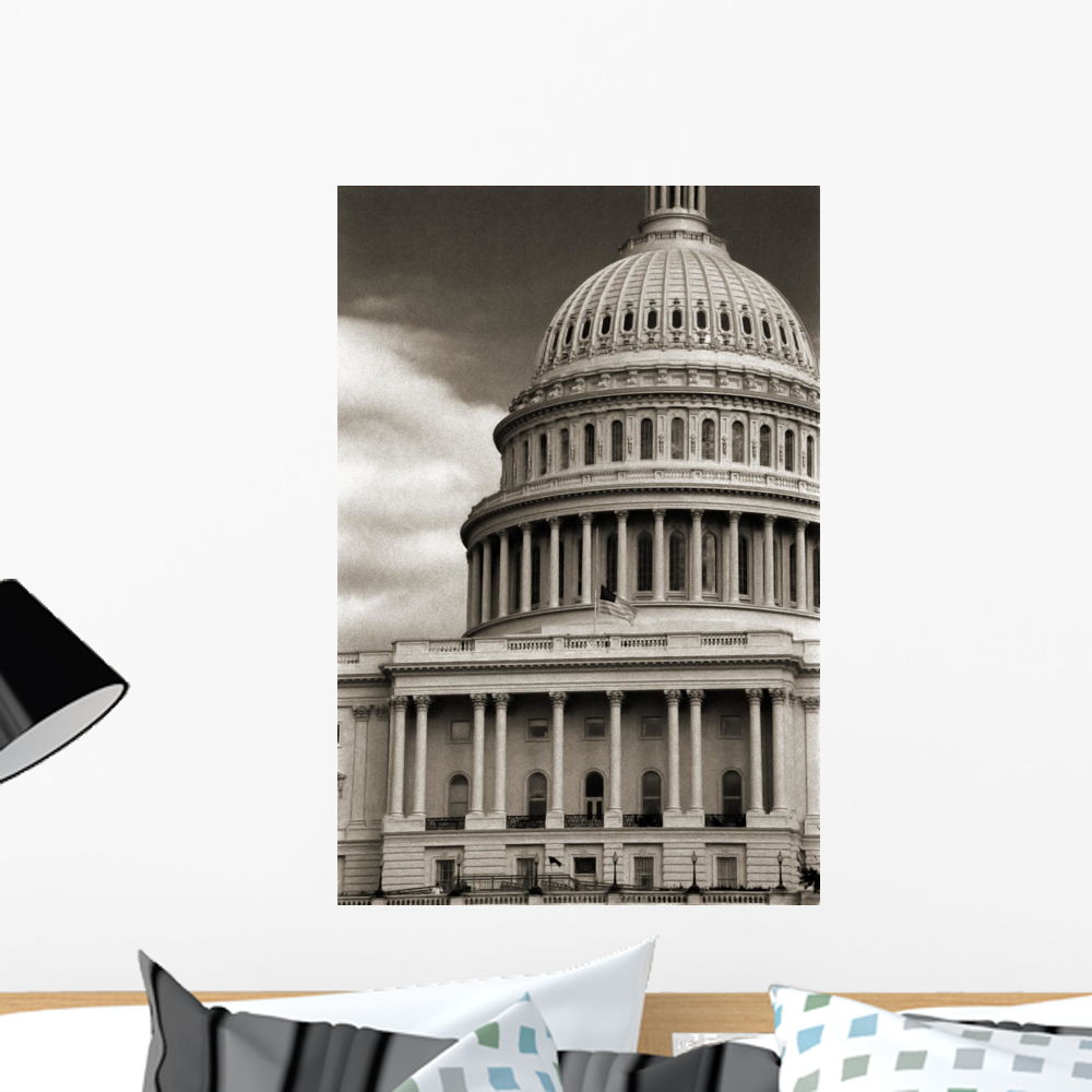 Us Capitol Wall Mural Decal Sticker, Wallmonkeys Peel & Stick Vinyl ...