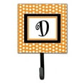 thumbnail image 4 of Letter P Initial Monogram - Orange Polkadots Leash or Key Holder, 4 of 7