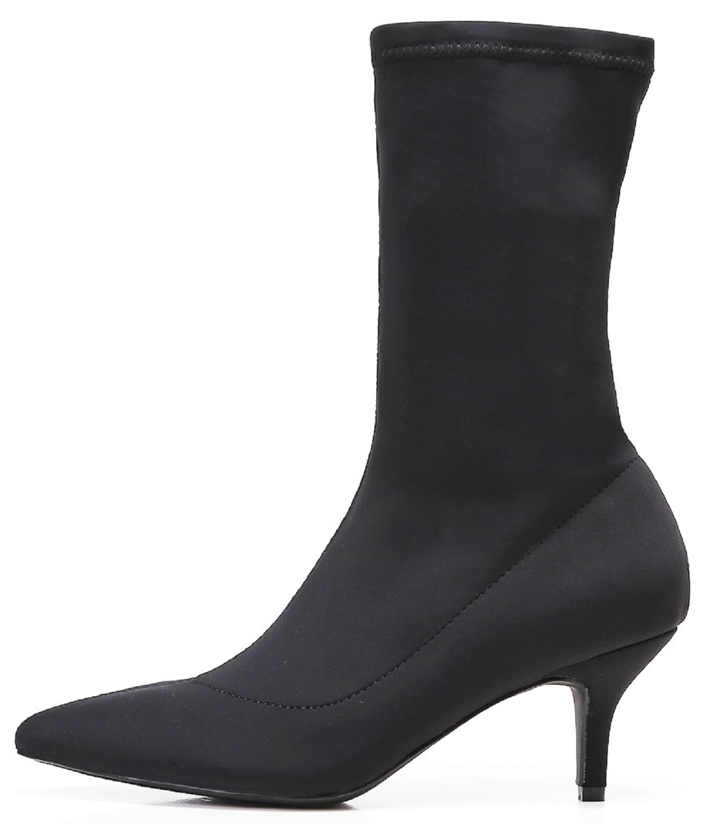 Buy > black boots with kitten heels > in stock