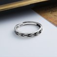 thumbnail image 5 of Sterling Silver Ring For Women Vintage Leaf Oxidized Adjustable Open Ring Anniversary Gift Idea For Daily Wear, 5 of 5