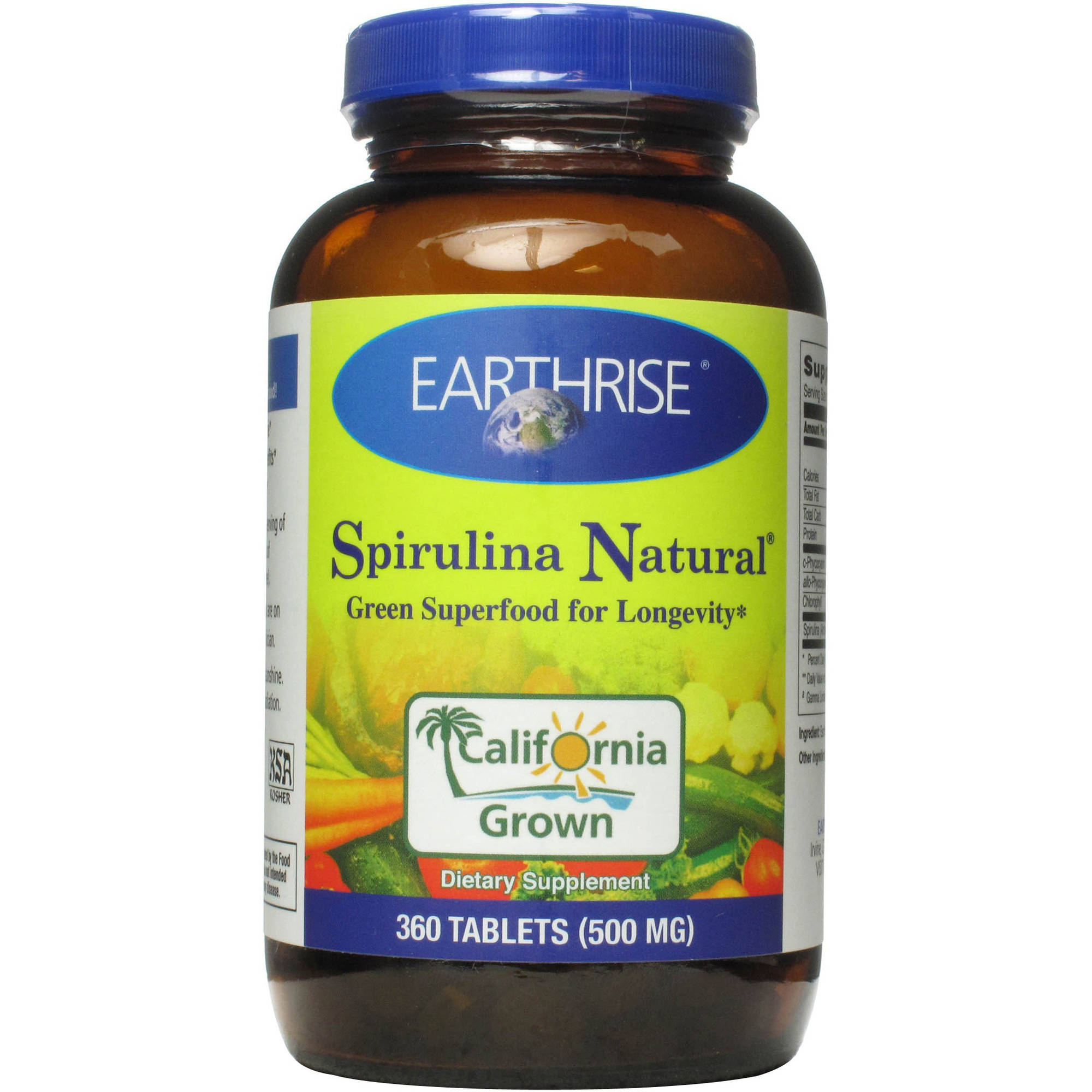 Earthrise Spirulina Natural Tablets, 360 CT