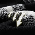thumbnail image 3 of Men's Vintage Sweater Oversized Cable Knit Crewneck Pullovers Casual Fall Winter Long Sleeve Striped Sweaters (XL, Black), 3 of 8
