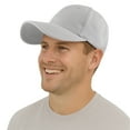 thumbnail image 5 of TOPTIE Baseball Cap 6 Panel Low Profile Unstructured Cotton Dad Hat-Light Grey, 5 of 7