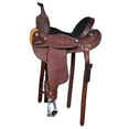 thumbnail image 2 of 15 In Comfytack Western Horse Barrel Racing Trail Pleasure American Leather Saddle Tack Set With Reins Brown, 2 of 8