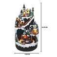 thumbnail image 5 of Christmas Village Mountain Houses with Moving Train Lighted Musical Snow Village Collectible Building Perfect Addition to Your Christmas Indoor Decorations & Holiday Displays, 5 of 6