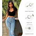 thumbnail image 3 of Scarlet Darkness Chain Belt for Women Metal Waist Chain Belt Concho Boho Western Belt, 3 of 7