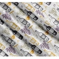 thumbnail image 3 of Soimoi Cotton Cambric Fabric Grapes,Wine Glass & Bottle Print Sewing Fabric Yard 42 Inch Wide, 3 of 7