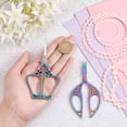 thumbnail image 3 of HLONK 1Set 4.7Inch Stainless Steel Sewing Scissors Butterfly Pattern Pointed Tip Rainbow Color, 3 of 7