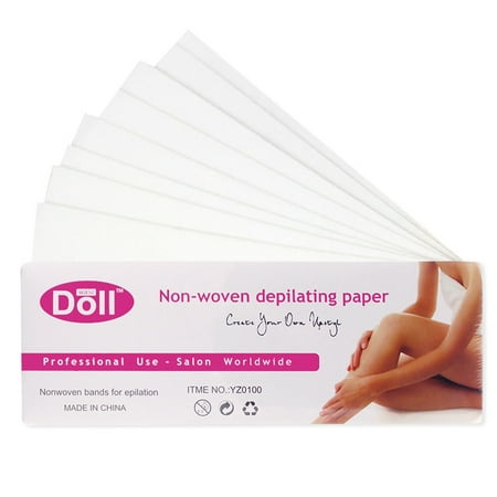 KABOER 100 Pcs Hair Removal Remove Epilator Paper Waxing Depilatory Strip Paper Roll Waxing Health Beauty Smooth Legs For Depilation (Best Way To Remove Leg Hair At Home)