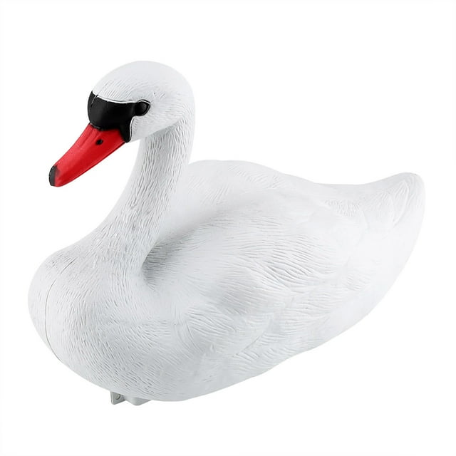 White Swan Decorative - Cute Garden Decorations Exquisite Simulated Tool for Hunting Baits