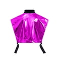 thumbnail image 4 of vastwit Girls Shiny Metallic Dance Top with Buckle Pockets Open Sides Crop Tank Top for Party Streetwear Purple 14, 4 of 6