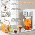 thumbnail image 4 of Iced Coffee Tea Maker with Reusable Filter Basket 3 QT Pitcher Iced Tea and Coffee Machine, Tea Makers For Iced Tea, Lattes, Lemonade and Flavored Water, 4 of 8
