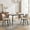 Beige&hollowed, variant on QinaQin 2PC Modern Fabric Upholstered Dining Chairs,Armless Kitchen Side Chairs with Curved Hollowed Backrest and Wood Legs,for Restaurant Cafe,Beige&hollowed