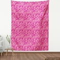 thumbnail image 4 of Ambesonne Pink Fabric by the Yard Upholstery, Floral Design Illustration Art, 3 Yards, Magenta Pastel Pink Blush, 4 of 5