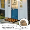 thumbnail image 4 of OULII Box Hidden Storage 1 Pcs Multi Resin Rustic Appearance for Outdoor Decor Homeowners, 4 of 8