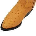 thumbnail image 5 of The Western Shops Men’s Leather Ostrich Quill Print Cowboy J Toe Boot, 5 of 5