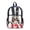 America, variant on Flower Bee Pattern Backpack Adjustable Straps Transparent Backpack with Heavy Duty PVC Polyester, Elementary Kindergarten Bookbag with Shoulder Straps PVC