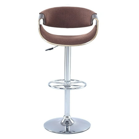 Pneumatic Seat 26' Base - 1396 Bella Vita Pneumatic bentwood saddle seat adjustable stool in Brown
