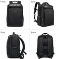 thumbnail image 3 of TIGERNU Mochila Laptop de 15,6 Pulgadas para Hombre, Bolsa Antirrobo de Doble Capa para Negocios, Nailon Resistente Al Agua, Mochila para Computadora de Trabajo y Viajes de Gran Capacidad - Negra, 3 of 7