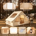 thumbnail image 5 of NEORIVER Inflatable Camping Tent with Skylight & Stove Jack – 420D Oxford Waterproof, Easy Setup Blow Up Tent with Pump, Storage Bag, Glamping Air Cabin for 4-6 Adults, 5 of 9