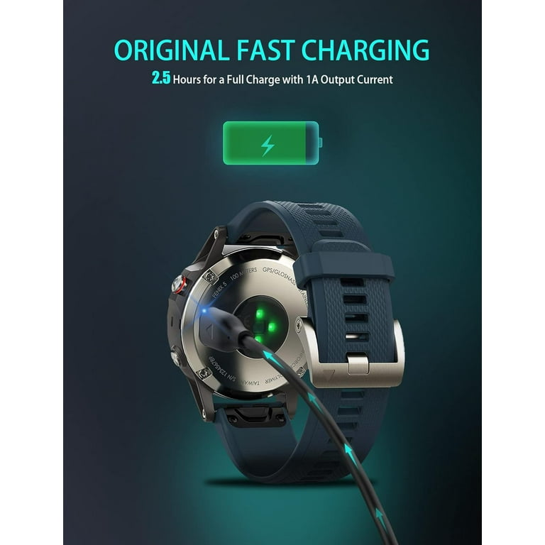 BICMICE Portable Compatible Charger for Garmin Fenix Forerunner