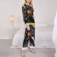 thumbnail image 3 of Honeii Dachshund Sitting in Bathtub print Women's Pajama Sets Long Sleeve Button Down Sleepwear Nightwear Soft Pjs Lounge Sets-Large, 3 of 7