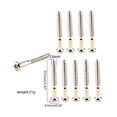 thumbnail image 5 of CEORPER 10 Pieces Electric Guitar Screw Kit Guitar Bridge Screws Neck Plate Mounting Screws Stainless Steel Phillips Head Screws, 5 of 9