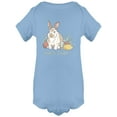 thumbnail image 1 of Easter Bunny Retro Design Bodysuit Infant -Image by Shutterstock,  24 Months, 1 of 2