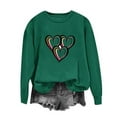 thumbnail image 3 of Xdegoge Heart Tops for Women Valentines Shirts Long Sleeve Dressy Casual Blouses Crewneck Oversized Sweatshirts Fashion Cute Tshirt Shirt, 3 of 3