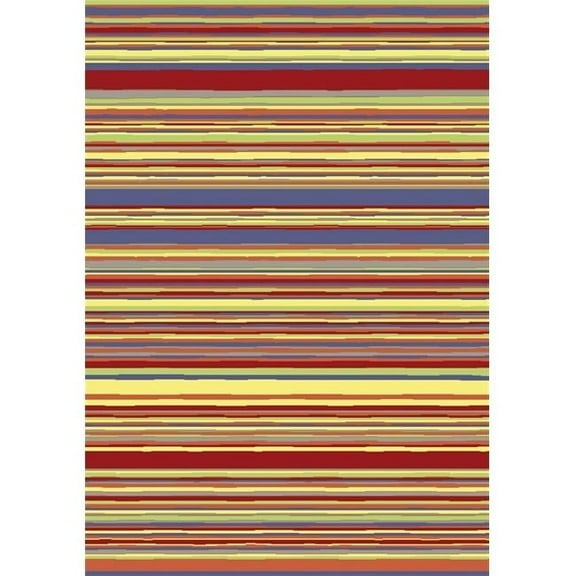 Latitude Aztec 5 ft.4 in. x 7 ft.8 in.  WearOn Nylon Machine Tufted- Cut Pile Just for Kids Rug