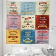 thumbnail image 1 of Saying Tapestry, Words Pattern Success with Positive Attitude Themed Art Print, Fabric Wall Hanging Decor for Bedroom Living Room Dorm, 5 Sizes, Yellow and Pink, by Ambesonne, 1 of 1