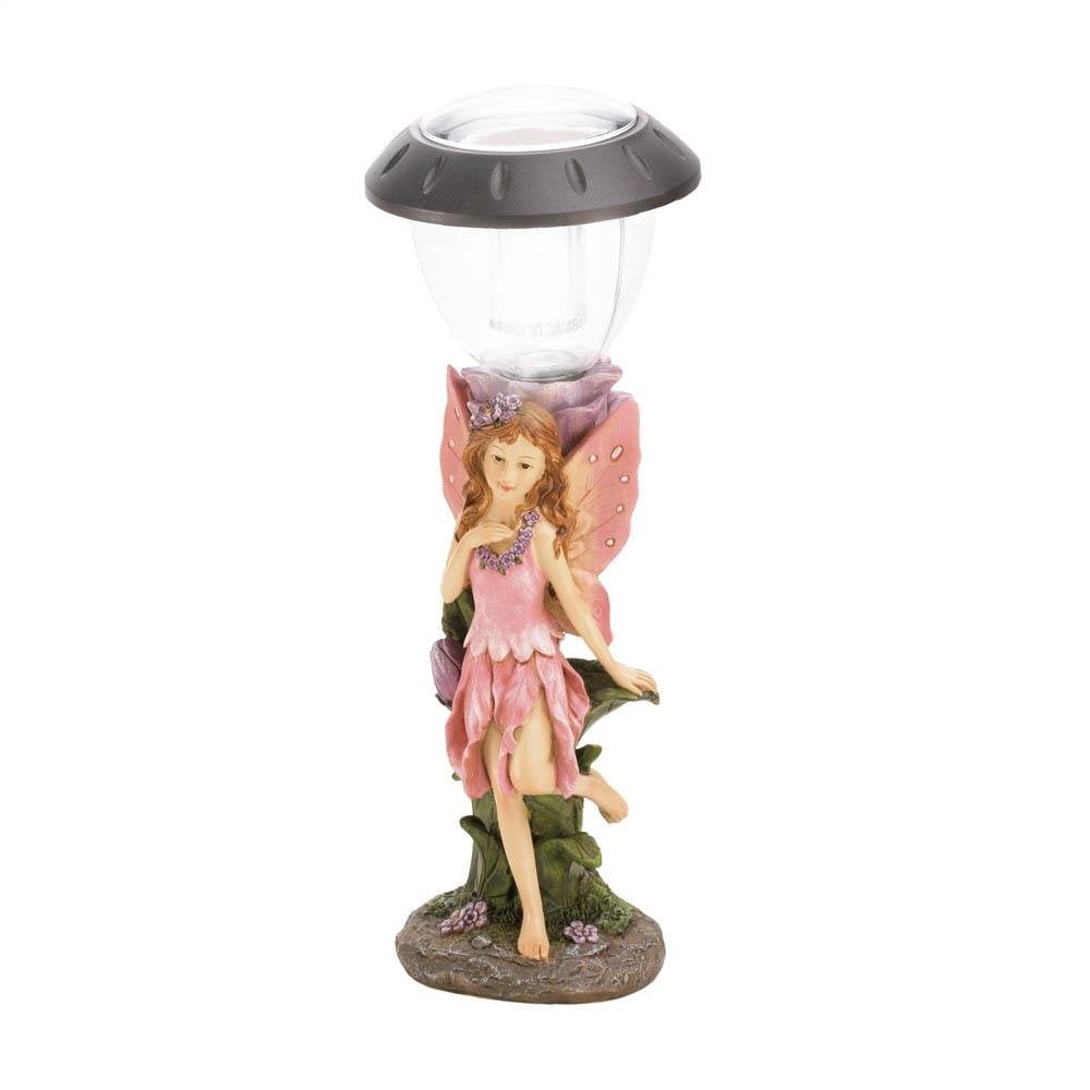 Fairy Solar Figurine, Small Fairy Led Light Solar Figurines Outdoor Polyresin