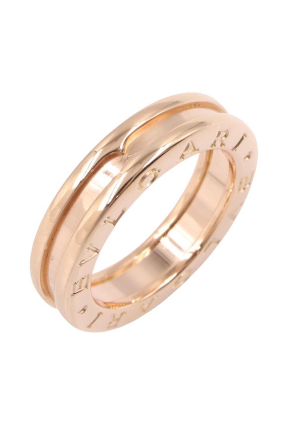 Pre-Owned BVLGARI B-zero1 Ring, 1-band ring, 18KPG (pink gold), women's, gold tone, 336003
