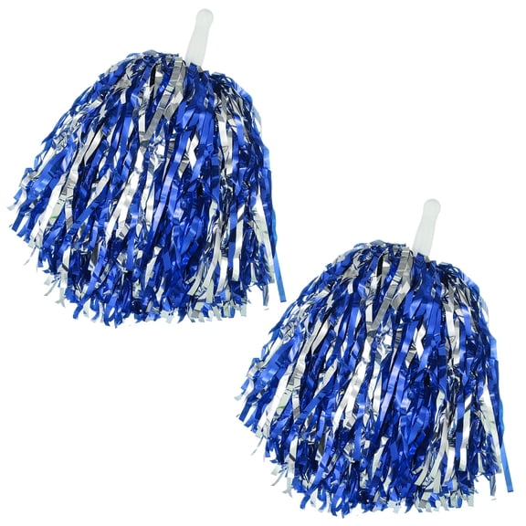 Minzimin 2 Pcs Cheerleading Pom Poms with Handle for Girl Team Spirit Sports Games Dance Outfit