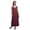 Brick Red2, variant on Bimba Bird Women Printed Sleeveless Long Maxi Strappy Bohemian Beach Dress-Small