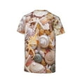 thumbnail image 3 of Honeii Colorful Seashells Print Kids Boy T-Shirt,Breathable Round Neck Tee,Stylish Summer Tee for Boys, for Outdoor Activities and Casual Wear, 3 of 7