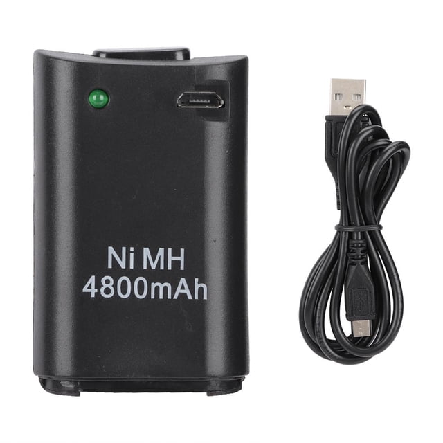 Batería Recargable 2 En 1 4800Mah Gamepad Ni-Mh Para Consola De Controlador Xbox 360 Cateissary EL009500-00