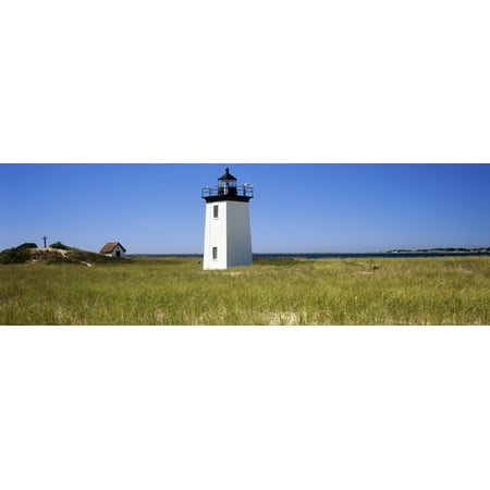 Lighthouse on the beach Long Point Light Long Point Provincetown Cape Cod Barnstable County Massachusetts USA Canvas Art - Panoramic Images (12 x