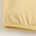 thumbnail image 6 of Zanarzt Girls Bras Light Padding Girls Cotton Bralette Seamless Crop Bras Children's Cotton Sports Bra Light Yellow,7-8 Years, 6 of 6