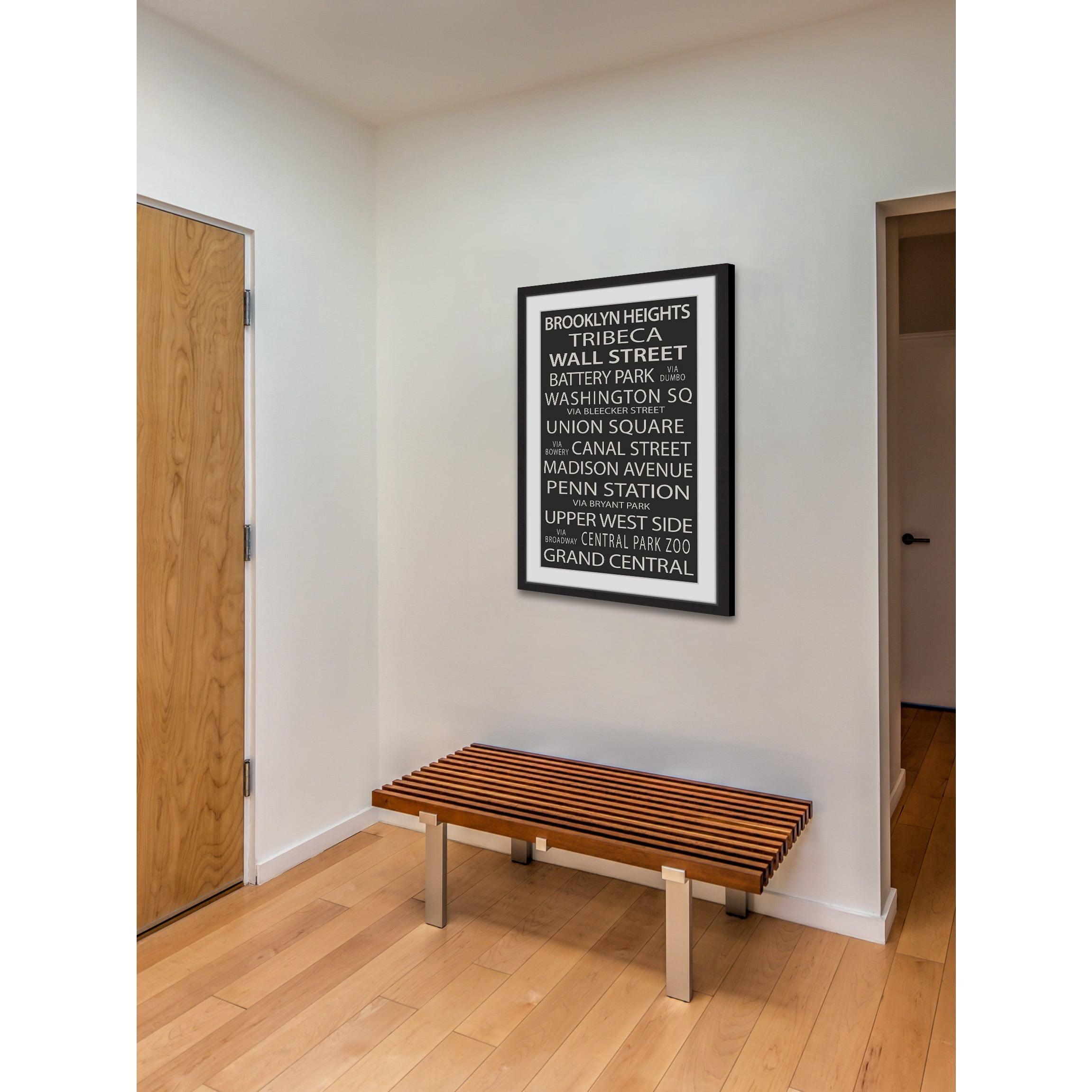 "NY Neighborhoods" Framed Painting Print
