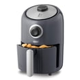 thumbnail image 1 of DASH Compact Air Fryer Oven Cooker with Temperature Control, Non-stick Fry Basket, Recipe Guide + Auto Shut off Feature, 2 Quart - Grey, 1 of 7