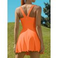 thumbnail image 2 of Charmo Womens Scallped Trim Tennise Dress Workout Athletic Golf Dresses with Shorts and Pockets, 2 of 6