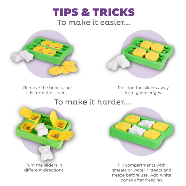 Nina Ottosson by Outward Hound Dog Brick Puzzle Plastic Green SM